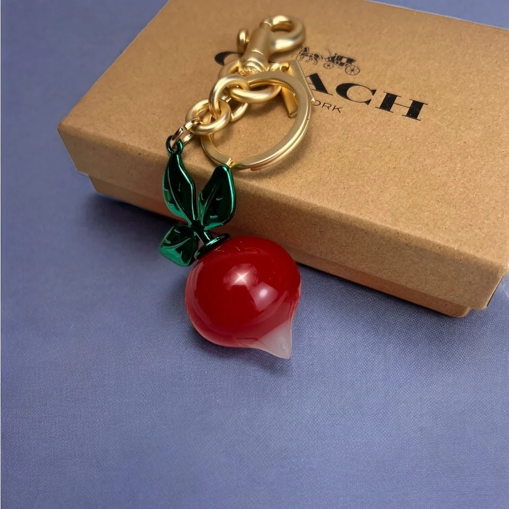 🧀Coach Red and Green Keychain - Picture 7 of 9